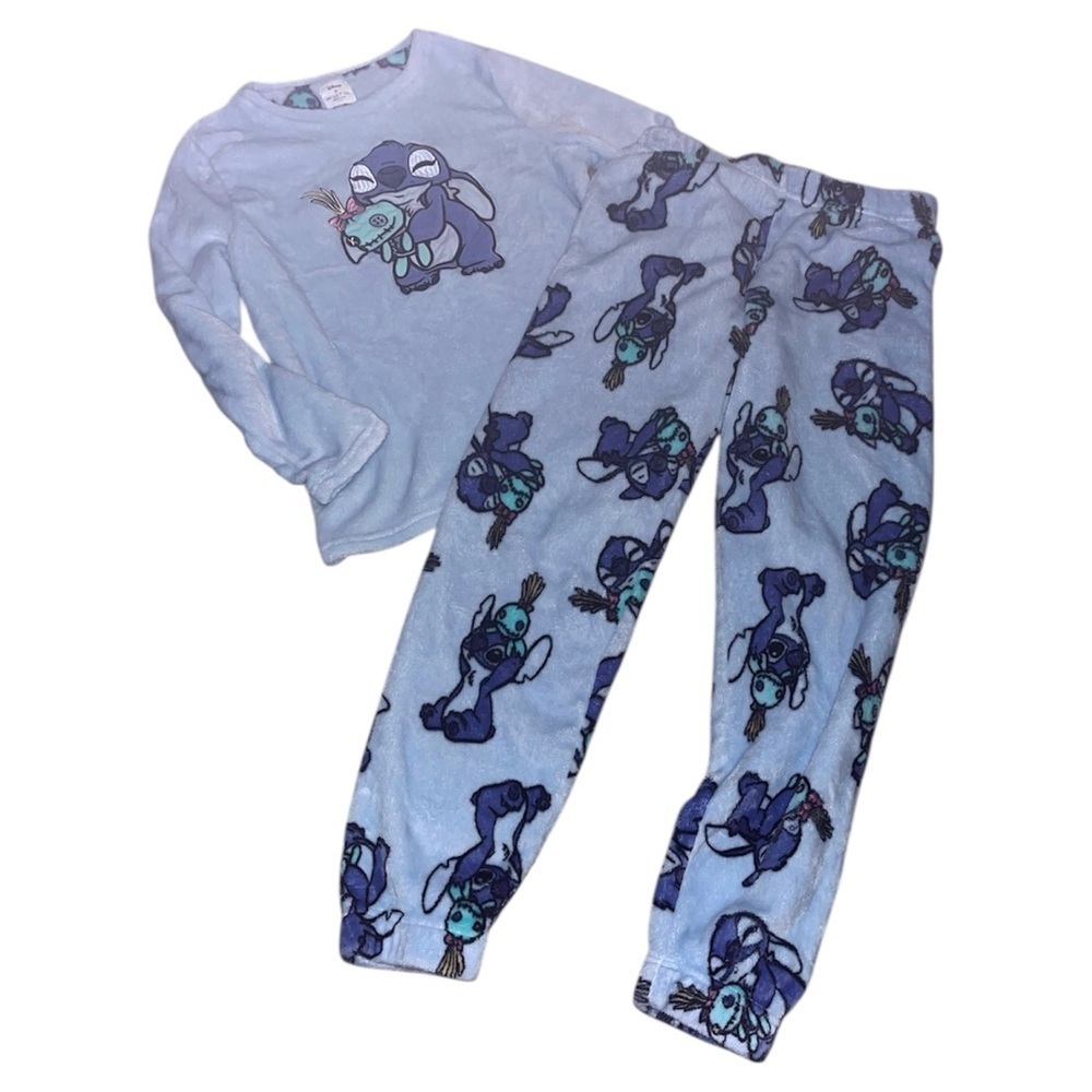 Disney Stitch and Scrump fleece pajama set
